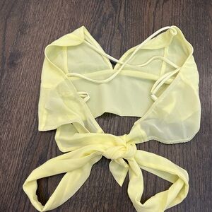 Yellow Summery Backtie Shirt! Perfect for summer!